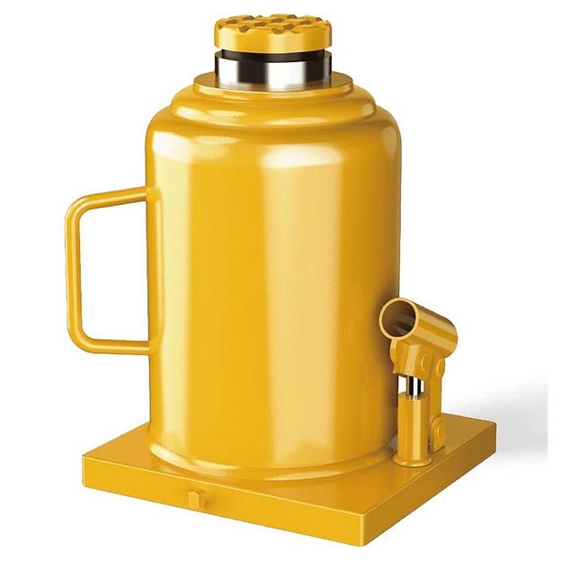 Грузоподъёмное оборудование Deli Домкрат бутылочный гидравлический Deli DQ71032 макс.грузоподъемность 32 т, высота подхвата 260мм, высота подъема 430мм, рабочий ход 170мм фото 1