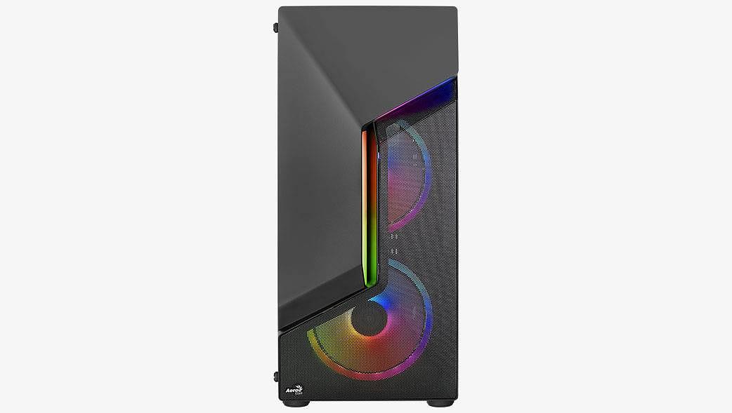 Корпус MidiTower AEROCOOL SCAPE-G-BK-v2 black (4711099471546) (без блока питания) фото 4