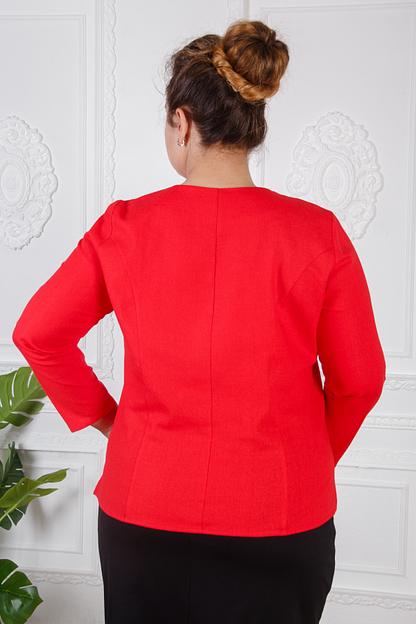 Блуза алая Р-0124 фото 2