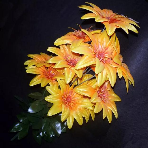 Букет с георгинами 13 голов 80см 006-9088 фото 2