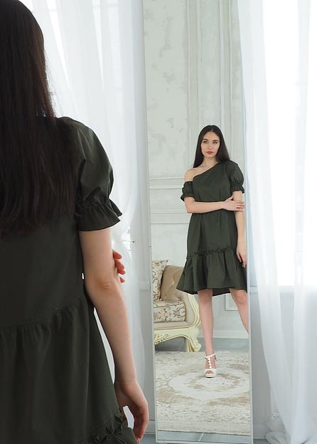 Платье женское Verenika «Моника» хаки 46 ОПТ фото 1