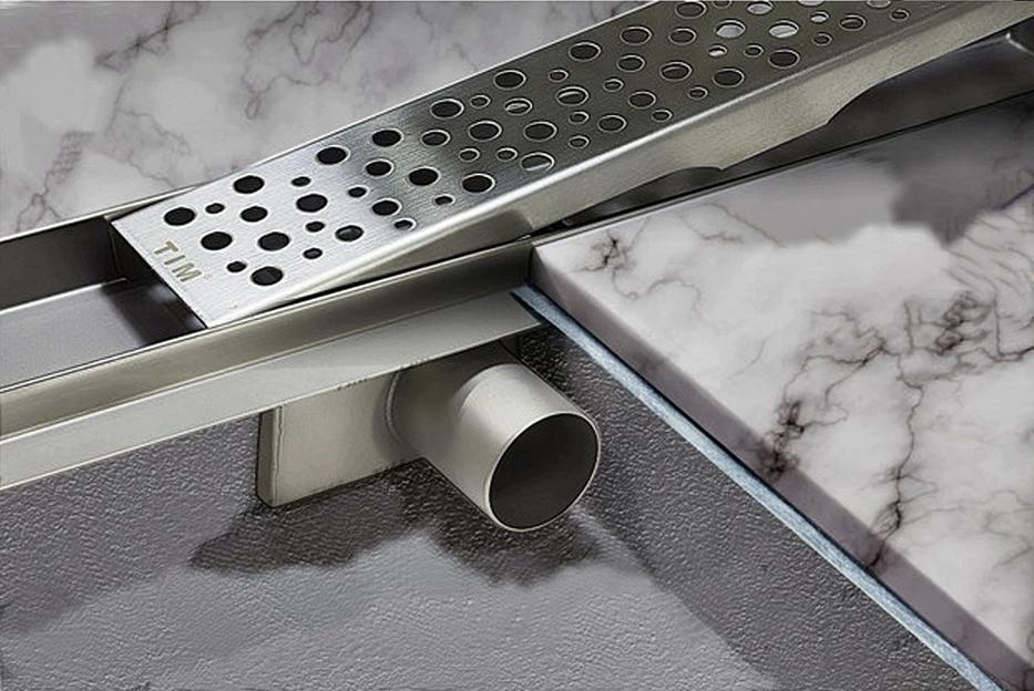 Трап (лоток) для душа 55 см с горизонтальным выпуском TIM фото 2