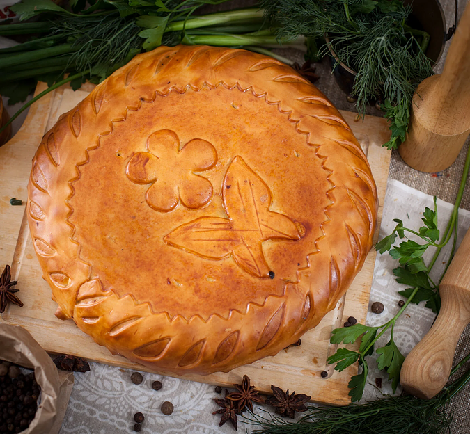 Пирог «С капустой» 500 г, опт фото 1