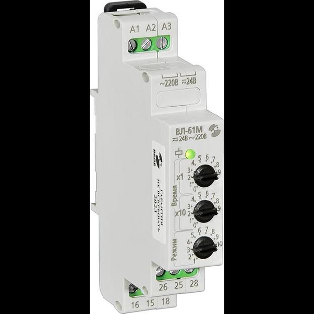 Реле времени ВЛ-61М 24В AC-DC/220В AC 10 режимов 0.1с.9.9ч Реле и Автоматика A8223-76911366 фото 1