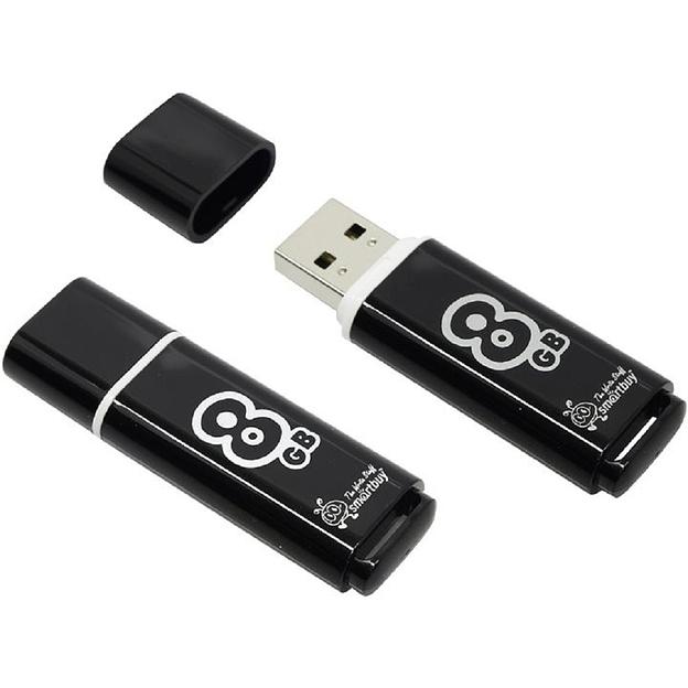 Smartbuy USB Drive 8Gb Glossy series Black SB8GBGS-K фото 1