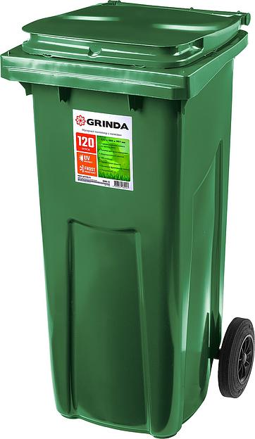 GRINDA МК-120, 120 л, 550 х 480 х 997 мм, мусорный контейнер (3840-12) фото 1