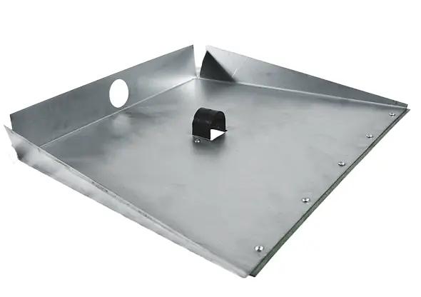 Лопата снеговая трёхбортная оцинкованная 500х375 мм с планкой, без черенка, арт.СНЕГ-03.29 ОПТ фото 1