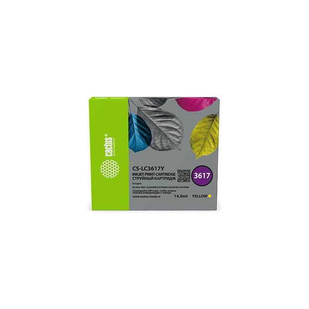 Картридж Cactus CS-LC3617Y, желтый / CS-LC3617Y фото 1