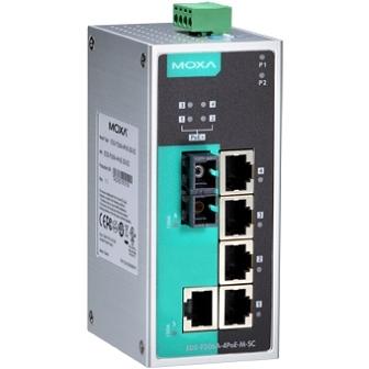 Коммутатор 5 x 10/100BaseTX, 1 x 100BaseFX (одномодовое оптоволокно) с функцией Power Over Ethernet (PoE), с расширенным диапазоном температур фото 1