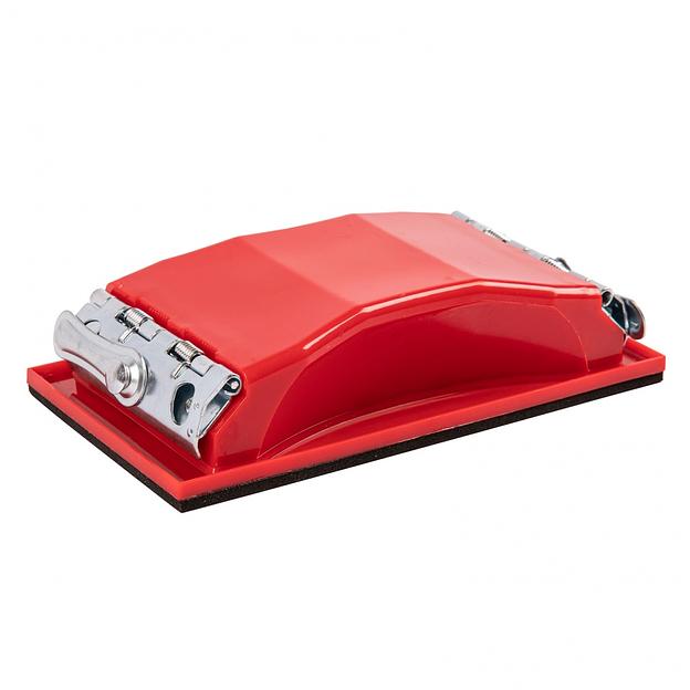 Брусок для шлифования, 160 х 85 мм, пластиковый с зажимами фото 1