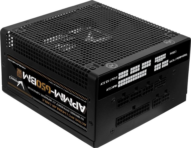 Блок питания Formula ATX 650W APMM-650BM 80+ bronze (20+4pin) APFC 140mm fan 6xSATA Cab Manag RTL фото 1