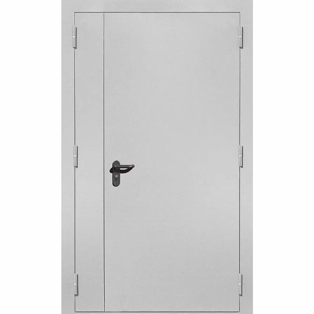 Двери противопожарные ДМПД-02 EIS60 RAL7035 (разная ширина) ОПТ фото 1