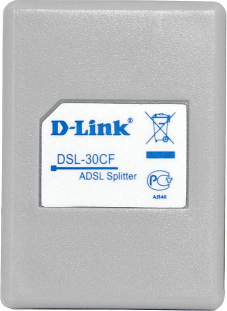 Сплиттер DialUp D-Link DSL-30CF/RS RJ-11 Annex A/L/M белый фото 1