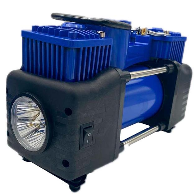 Двухпоршневой компрессор в кейсе Tirol Two-150-blue (синий) фото 3