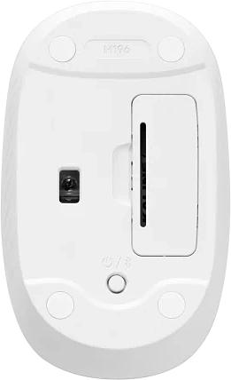Мышь Logitech M196 белый оптическая (1000dpi) беспроводная BT USB фото 2