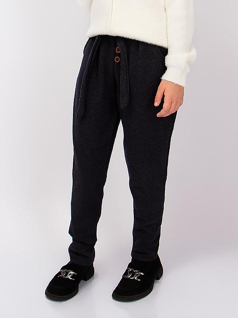 Брюки для девочки Соль&Перец серо-синий, арт.SP24115 ОПТ фото 5