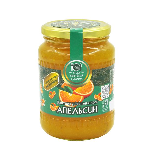 Ягода перетертая с сахаром «HiFood» Апельсин 850 г ОПТ фото 1