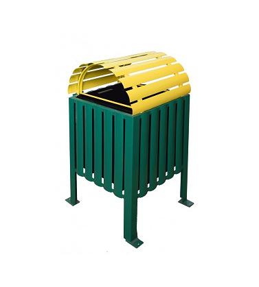 Урна парковая металлическая 1000×520×520 мм, 85 л фото 1