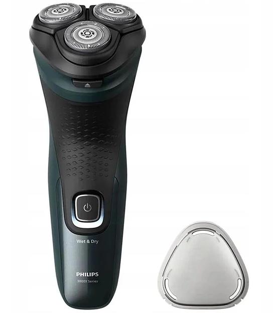 Бритва роторная Philips X3052/00 реж.эл.:3 питан.:аккум. зеленый фото 2