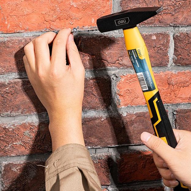 Ударно-рычажный инструмент Deli Слесарный молоток Deli DL442003 300 гр Фиберглассовая рукоять. фото 8