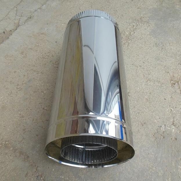 Сэндвич труба 300/380 мм 1 м AISI439 нержавейка 1/0,5 мм ОПТ  фото 2