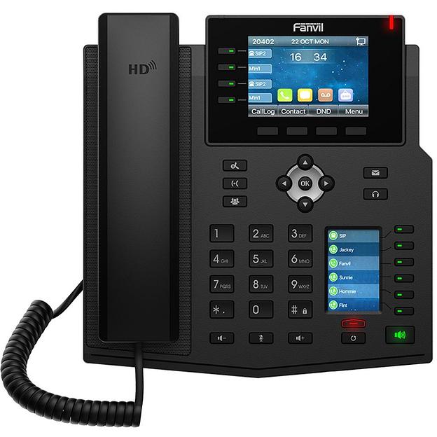 Телефон IP Fanvil X5U черный фото 1