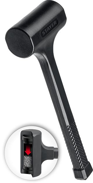 STAYER 40 мм, 1350 г, цельнолитой безынерционный слесарный молоток, Professional (2042-1350) фото 1