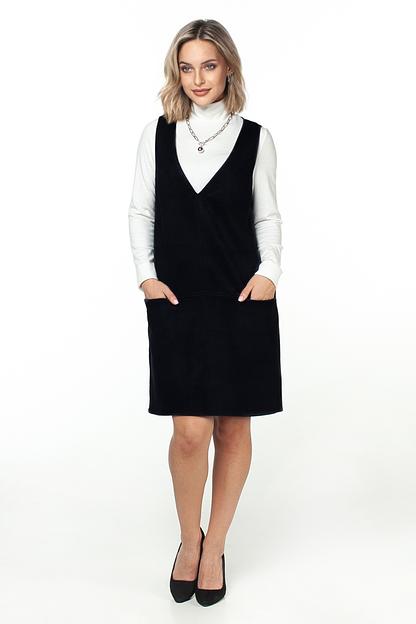 Сарафан эко-замша  6041/04/Черный  фото 3