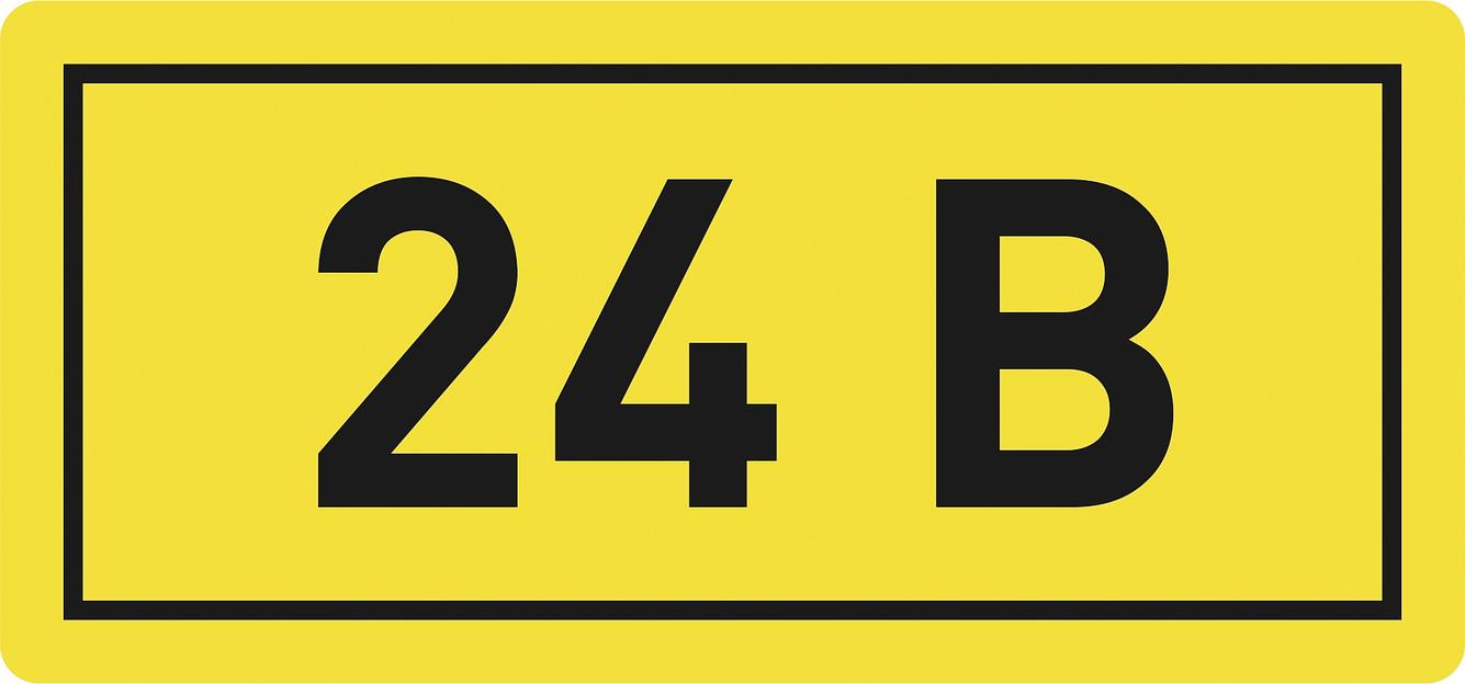 EKF an-2-03 Наклейка "24В" (10х15мм.) EKF PROxima фото 1