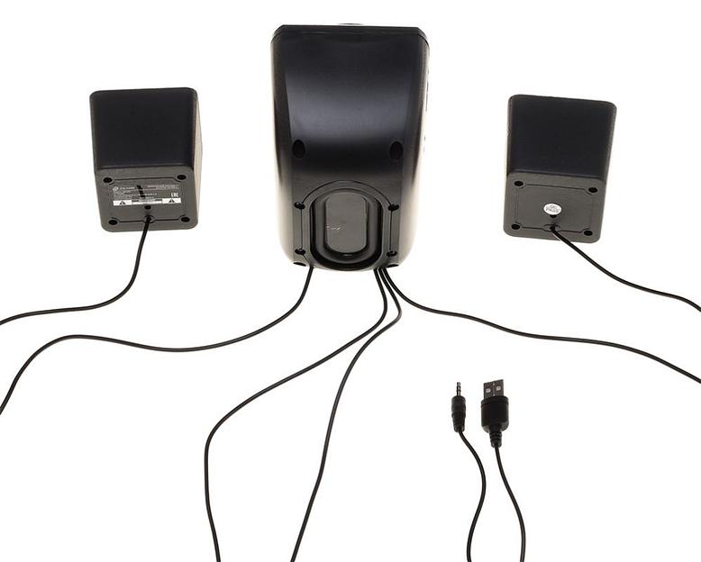 Колонки Оклик OK-420 2.1 черный 11Вт фото 5