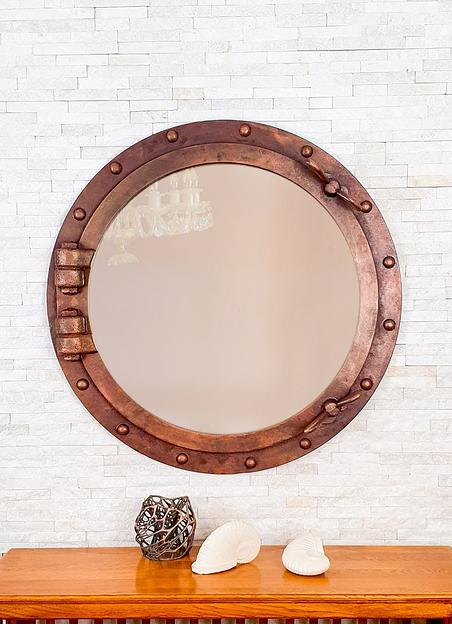 Зеркало настенное лофт Галеон 1 фото 1