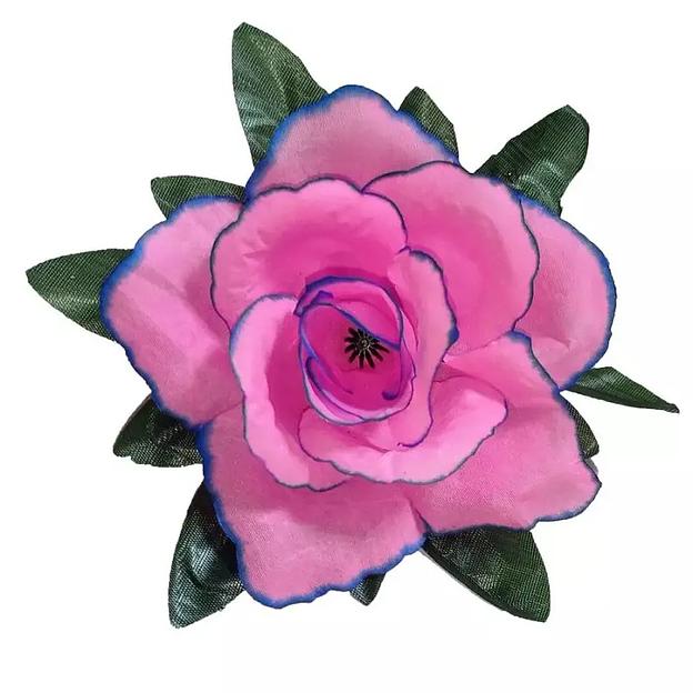 Головка розы Ишу с листом 4сл 17,5см 457АБВ-л072-201-191-173 1/14 фото 2