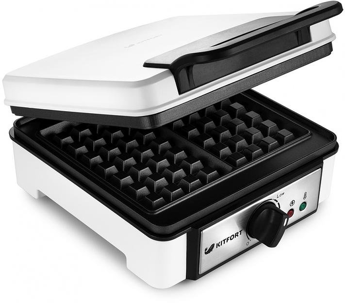 Вафельница Kitfort КТ-1646 1200Вт белый фото 1