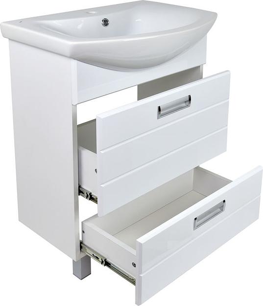 Тумба Вега 60 DORATIZ 9912.496, напольная, белая, под умывальник Балтика 60 фото 3
