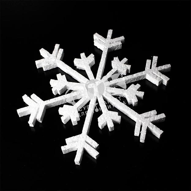 Снежинки пенопласт 200 мм 7 набор 12 шт фото 8