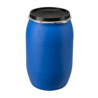 Бочка пластиковая  б/у 227л. Крышка-хомут. фото 1