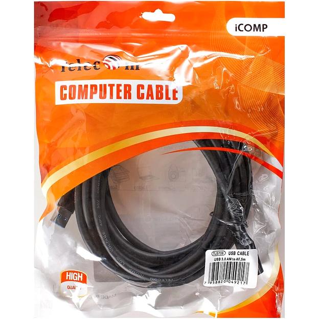 Кабель удлинительный USB3.0 Am-Af 5m Telecom черный (TUS708-5M) VCOM Кабель Telecom 5 м (TUS708-5M) фото 3