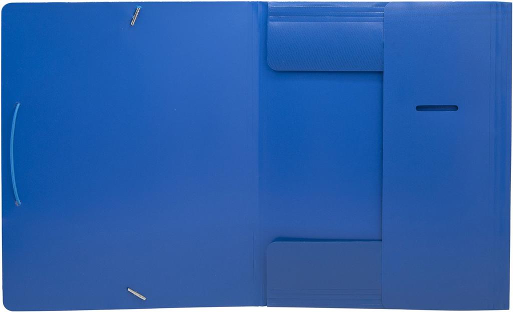 Папка на резинке Silwerhof Eco SE-PR04BLU A4 пластик 0.5мм кор.15мм синий фото 3