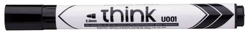 Маркер для досок Deli EU00120 Think круглый пиш. наконечник 2мм черный фото 1
