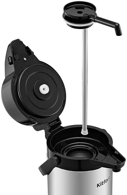 Диспенсер автоматический Kitfort КТ-1257 3000мл. серебристый/черный фото 5