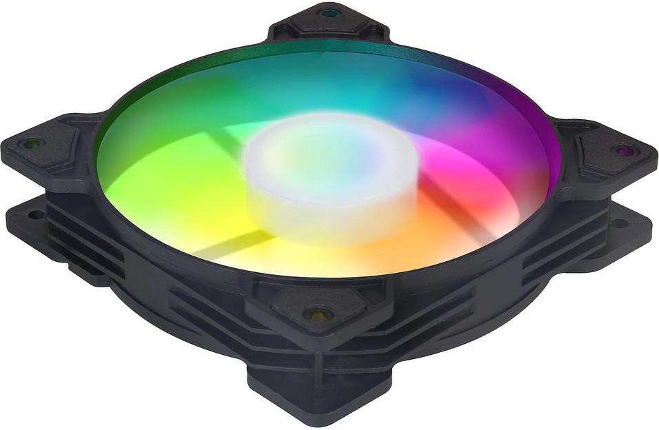 Вентилятор GMNG GG-CF120FRGB1-PWMBK RGB 120x120x25mm черный 4-pin 20-28dB Ret фото 2
