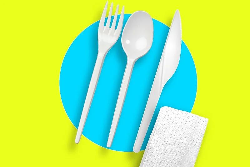 Набор столовый пластиковый 4 предмета ОПТ фото 1