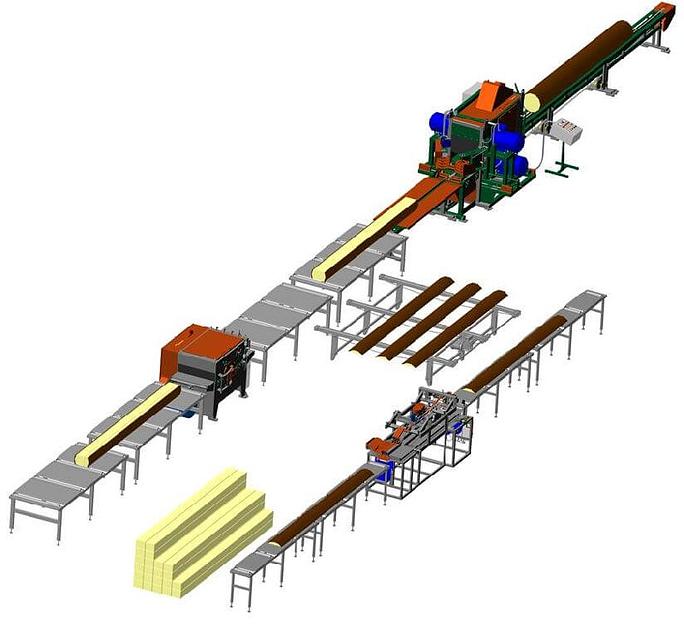 Тонкомерная лесопильная линия фото 1