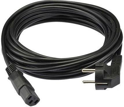 Кабель Premier 5-280 IEC C13 Евровилка угловой 10м (5-280(1.0) 10.0) черный (Bulk) фото 1