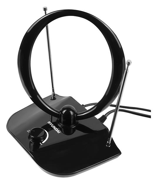 Антенна телевизионная Hyundai H-TAI400 30дБ активная черный фото 6