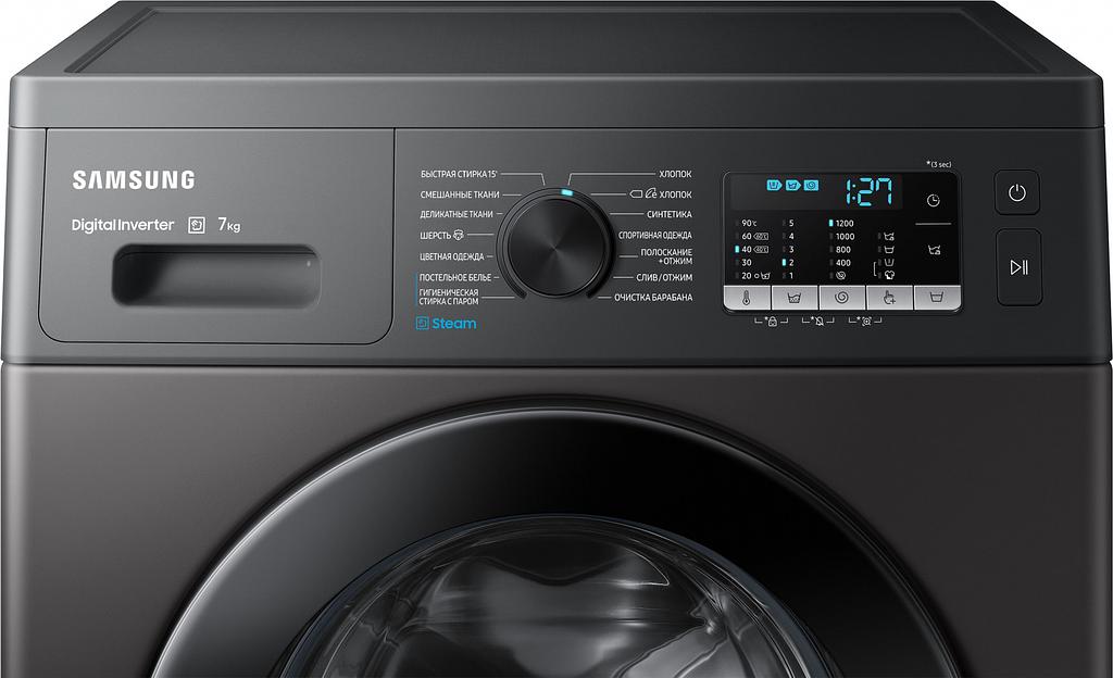 Стиральная машина Samsung WW70AG5S20CXLP класс: A загр.фронтальная макс.:7кг нержавеющая сталь фото 6