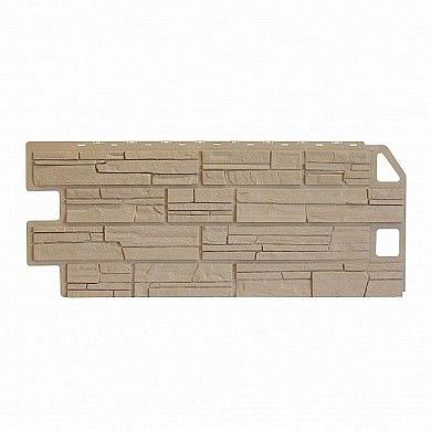 Фасадная панель FineBer Дачный, Скала бежевый 1137x470 мм фото 1