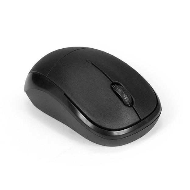 Exegate EX294837RUS Беспроводная мышь ExeGate Professional Standard SR-9065 (радиоканал 2,4 ГГц, USB, оптическая, 1000dpi, 3 кнопки и колесо прокрутки, черная, Color Box) фото 1