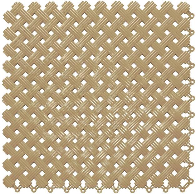 Aqua – антискользящее дренажное покрытие, Цвет Бежевый RAL 1019, Толщина модуля 9 мм. фото 1