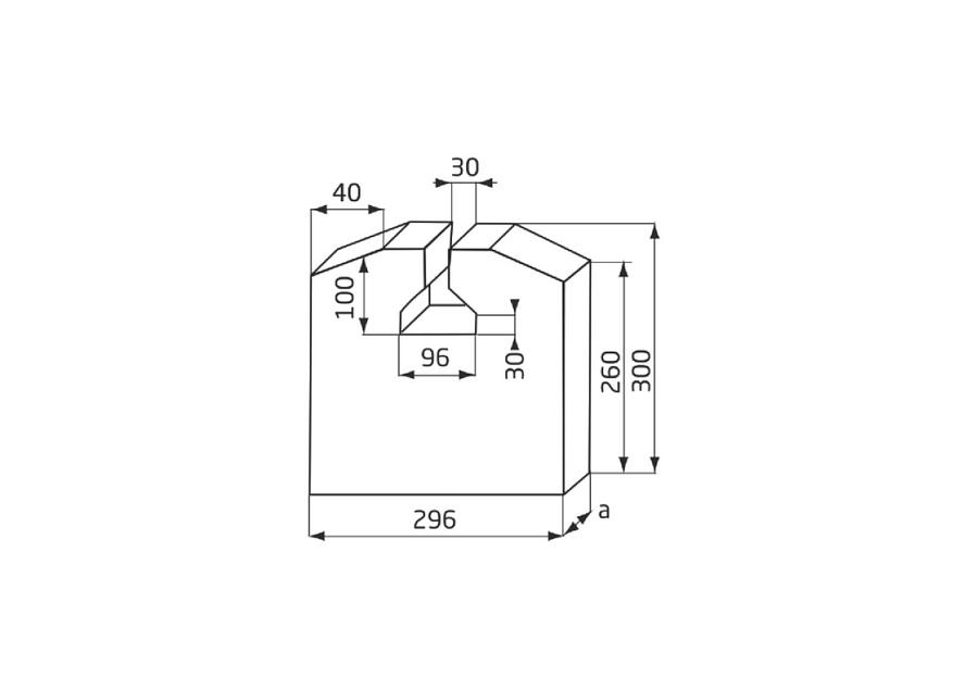 Кирпич сводовый подвесной ШБ (ШСБ)/ША (ШСА) № 82, 83 опт фото 1